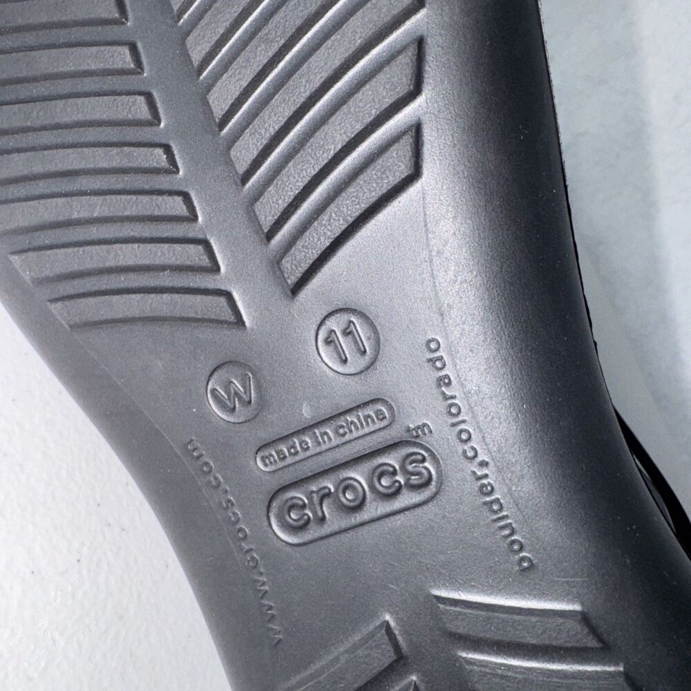 Crocs Sexi Serena Sandals Women’s Size 11 Black Thong Lightweight Comfort - Picture 7 of 9